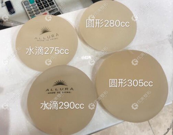 傲诺拉星熠假体全系列型号对照表看完就知270和285cc有多大